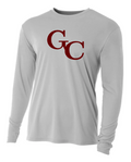 GC Logo Performance Long Sleeve Shirt (Silver)