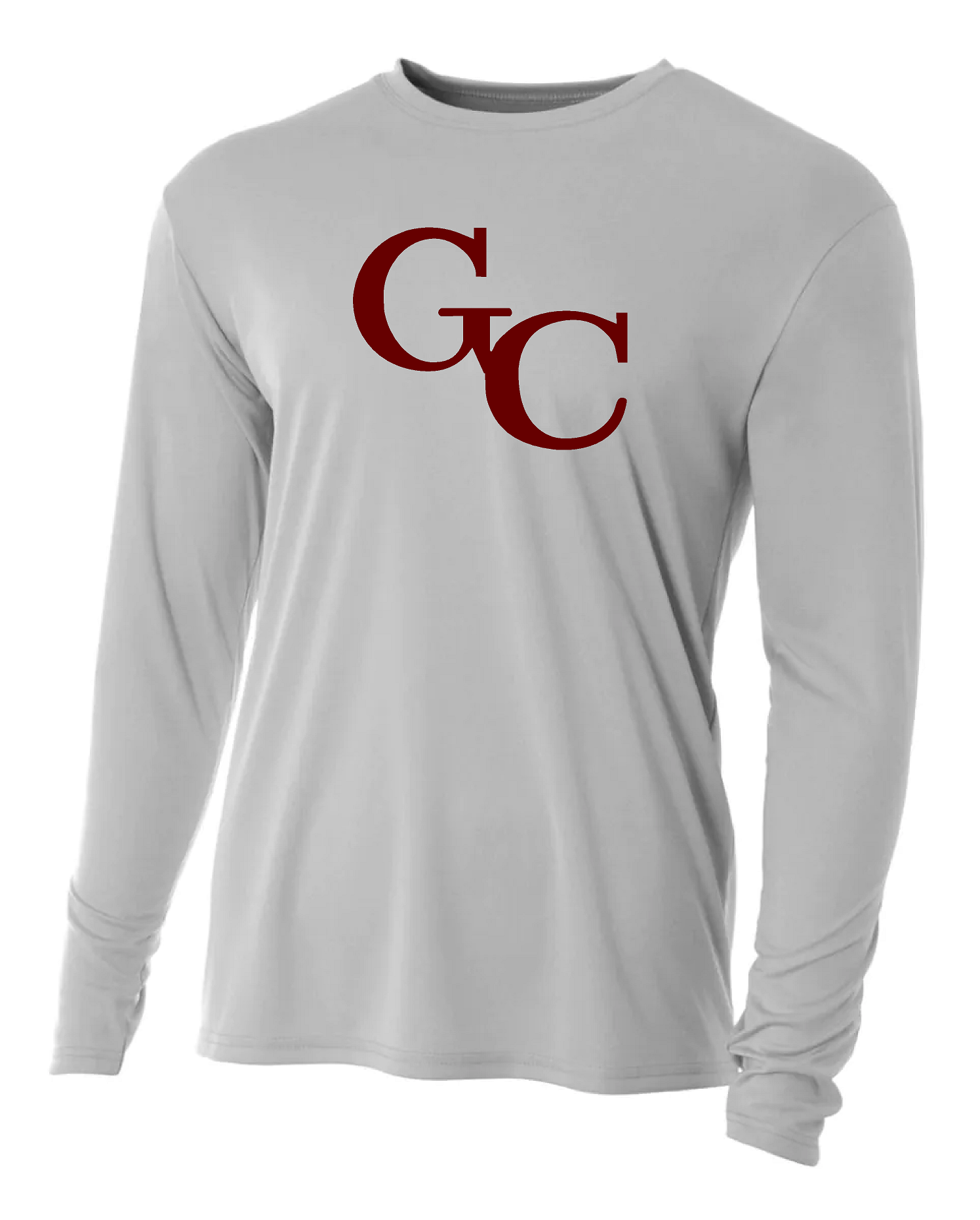 GC Logo Performance Long Sleeve Shirt (Silver)