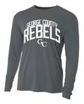George County Rebels Arch Performance Long Sleeve Shirt (Graphite)