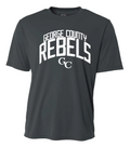 George County Rebels Arch Performance T-Shirt (Graphite)