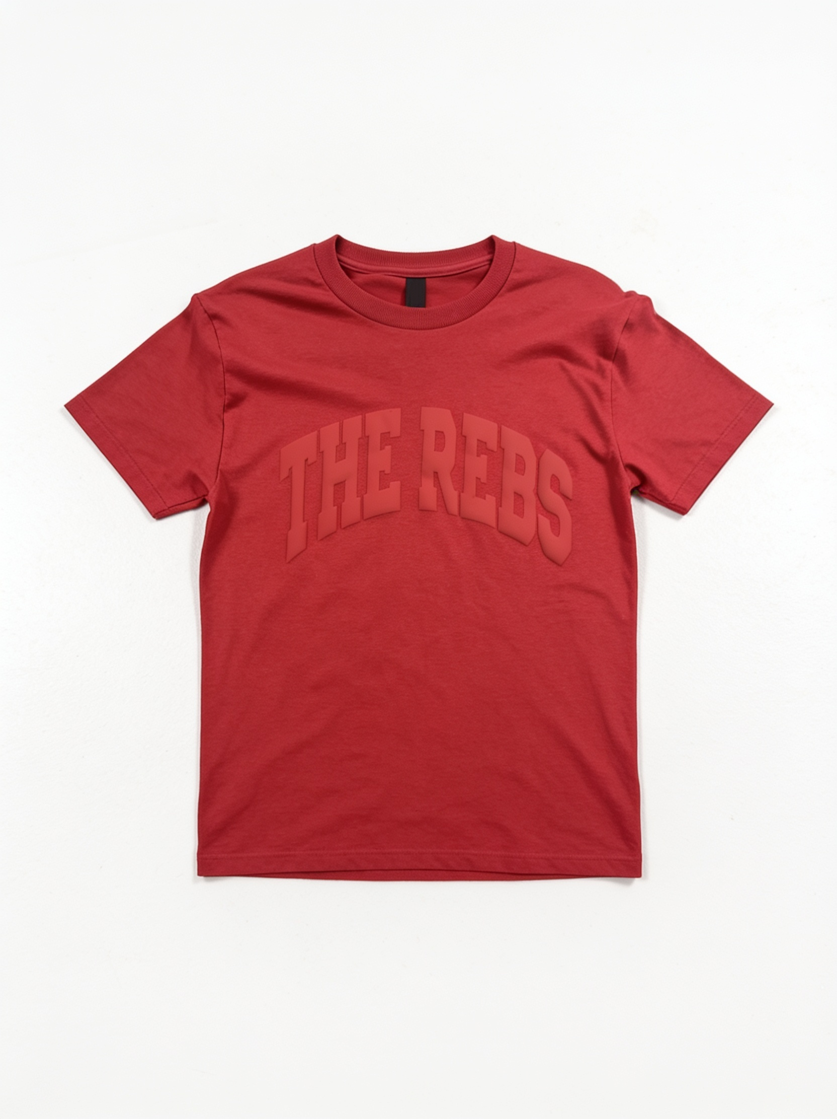 The Rebs Puff Vinyl Tee - Cardinal