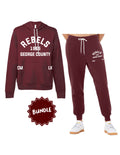 Rebels 1965 George County Hoodie + Jogger Bundle - Maroon