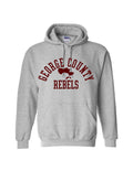 George County Rebels Stache Hoodie (Gray)