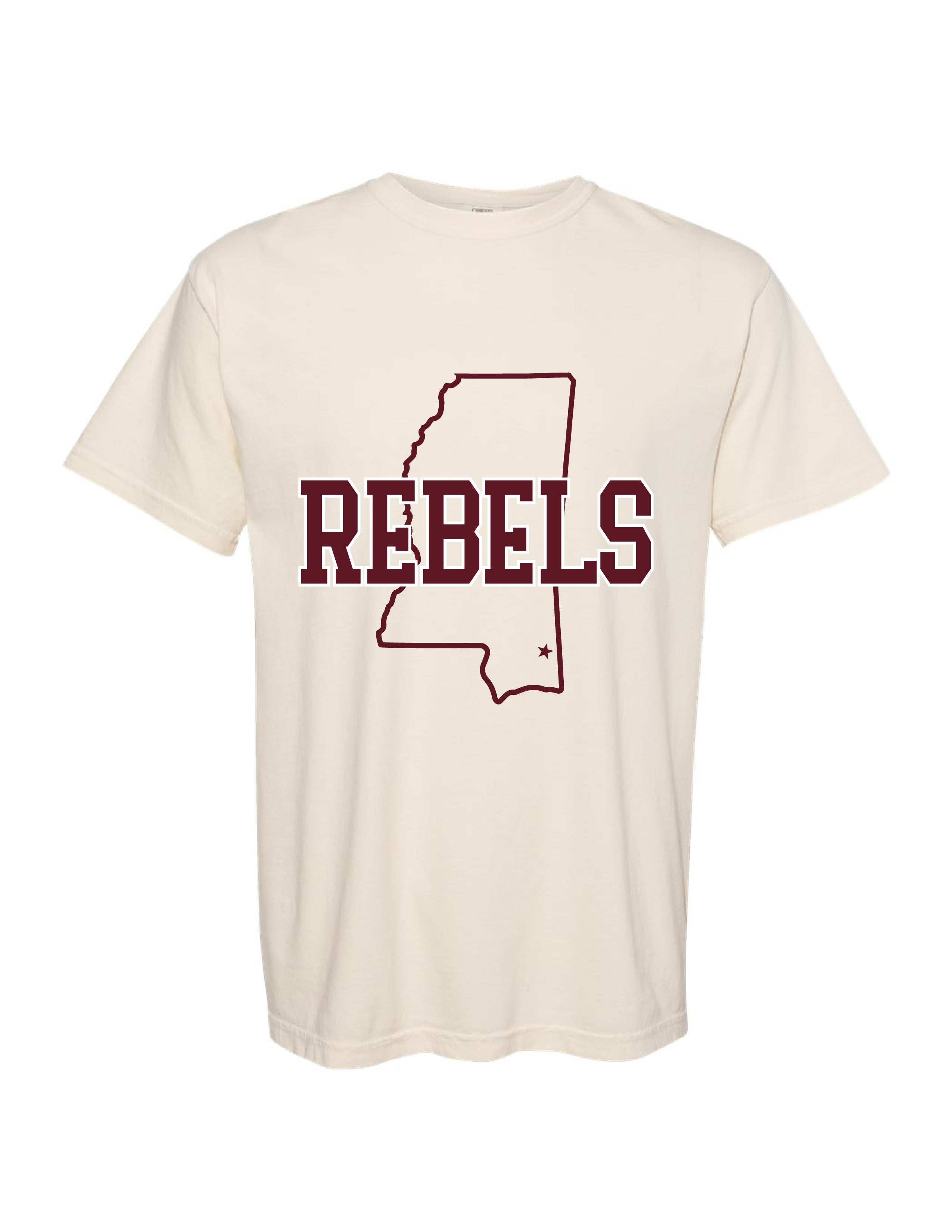 Mississippi Rebels T-Shirt (Ivory)