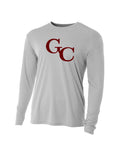 GC Logo Performance Long Sleeve Shirt (Silver)