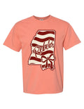 MS Rebels State Bow Comfort Colors Tee