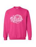 Hot pink Rebels volleyball crewneck sweatshirt