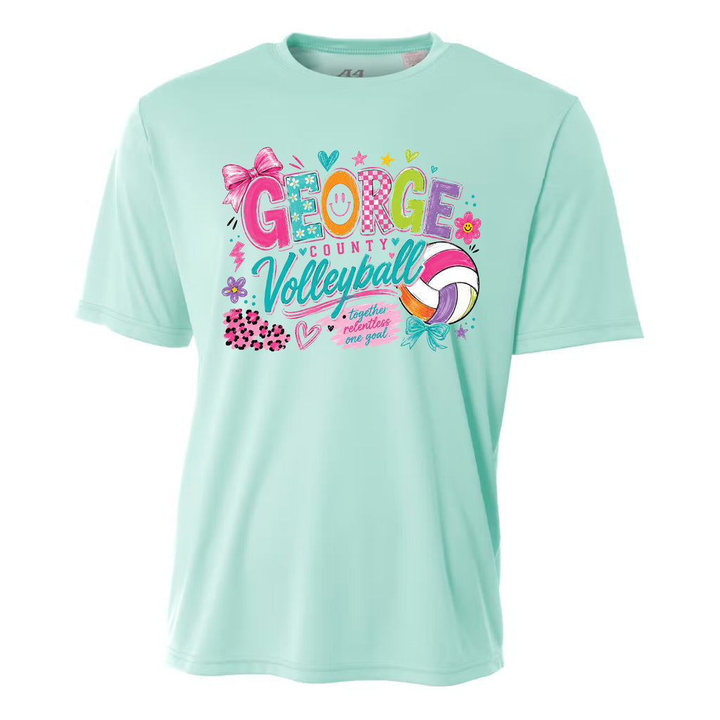George County Volleyball Bow Cotton Tee